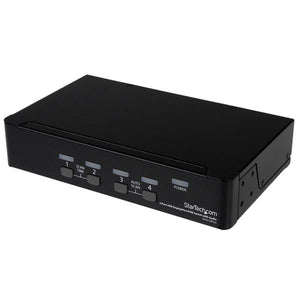 StarTech.com Conmutador Switch KVM 4 puertos Vídeo DisplayPort DP Hub Concentrador USB 2.0 Audio - 2560x1600 Interruptor
