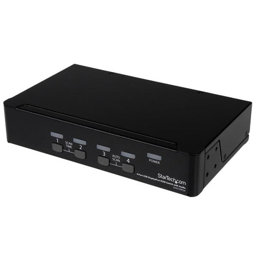 StarTech.com Conmutador Switch KVM 4 puertos Vídeo DisplayPort DP Hub Concentrador USB 2.0 Audio - 2560x1600 Interruptor