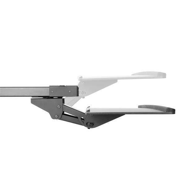 StarTech.com Bandeja Ajustable para Soporte de Teclado - de Instalación Bajo el Escritorio - de 67cm de Ancho estaciones de trabajo sentado o de pie Negro 2 kg Si Plástico, Acero