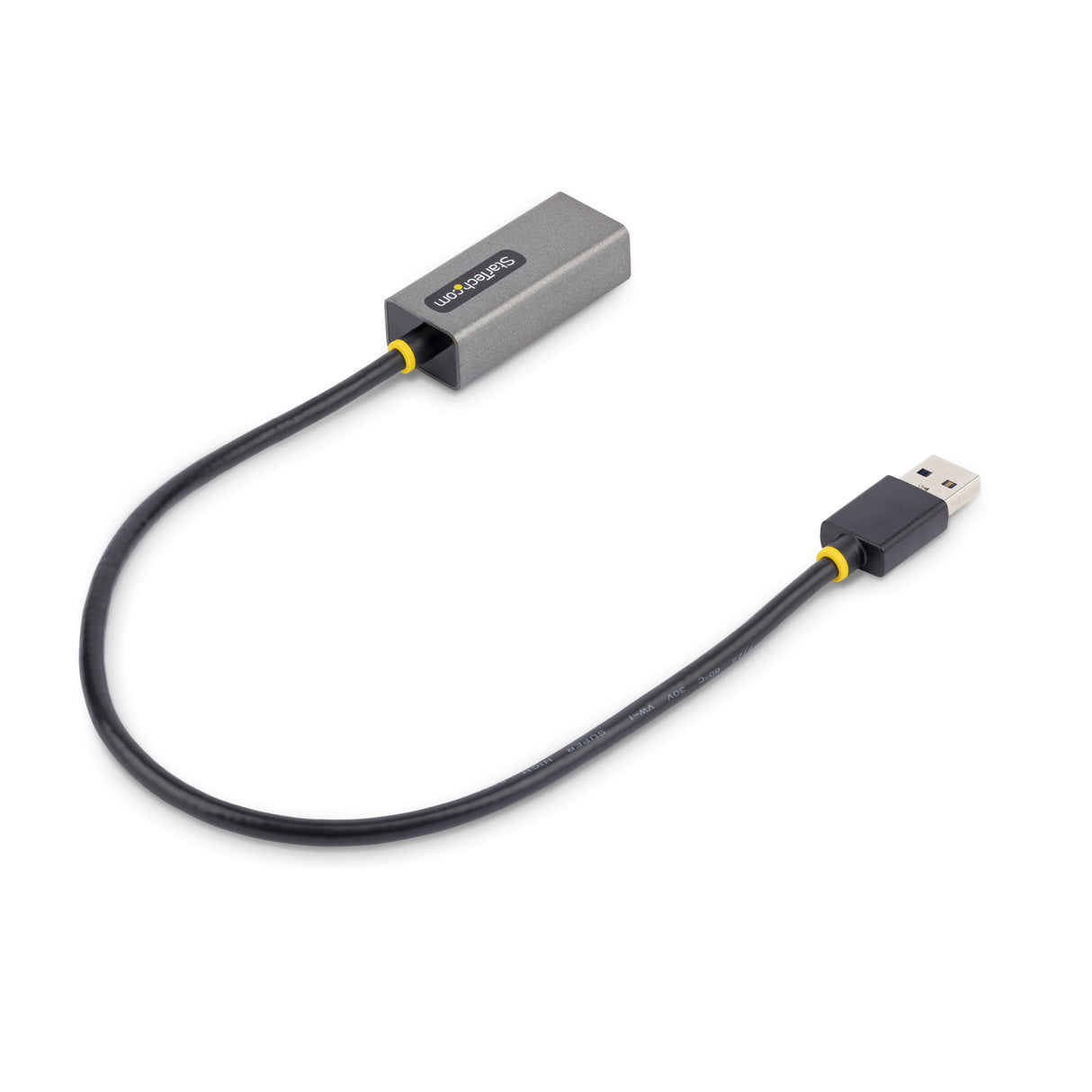 StarTech.com Adaptador USB 3.0 a Ethernet Gigabit de 10/100/1000 para Portátiles - con Cable Incorporado de 30cm - Adaptador USB a RJ45 - Adaptador Externo de Red LAN - sin Controladores tarjetas de red Alámbrico USB Ethernet 1