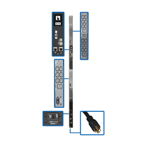 Tripp Lite PDU3EVN6L2130 PDU Trifásico Monitoreable de 8.6kW, Tomacorrientes de 208V / 240V (36 C13, 6 C19 y 3 5-15/20R)
