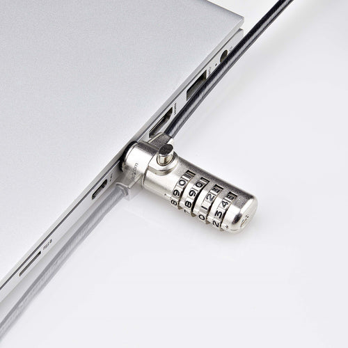 StarTech.com Cable de Seguridad Delgado de Portátil Compatible con K-Slot de 1,5m - Cable Antirrobo para Portátil con Ca