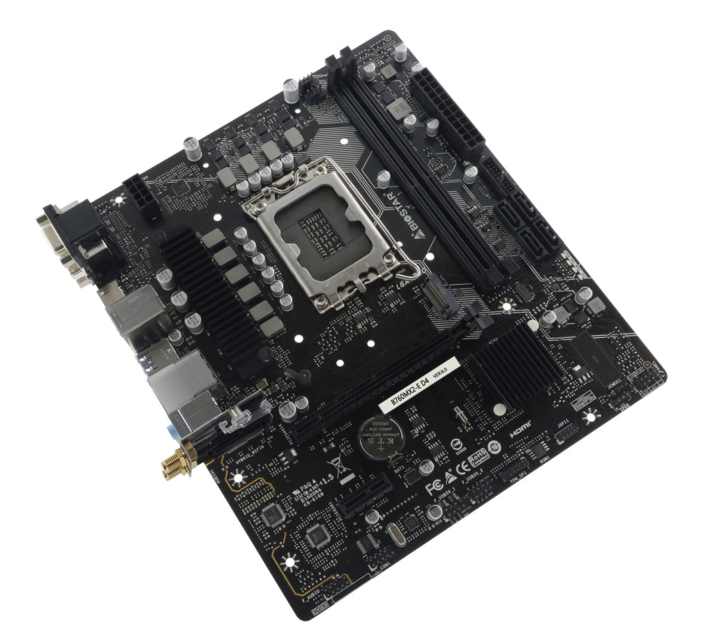 Biostar B760MX2-E D4 placa base Intel B760 LGA 1700 Micro ATX, DDR4-SDRAM, DIMM