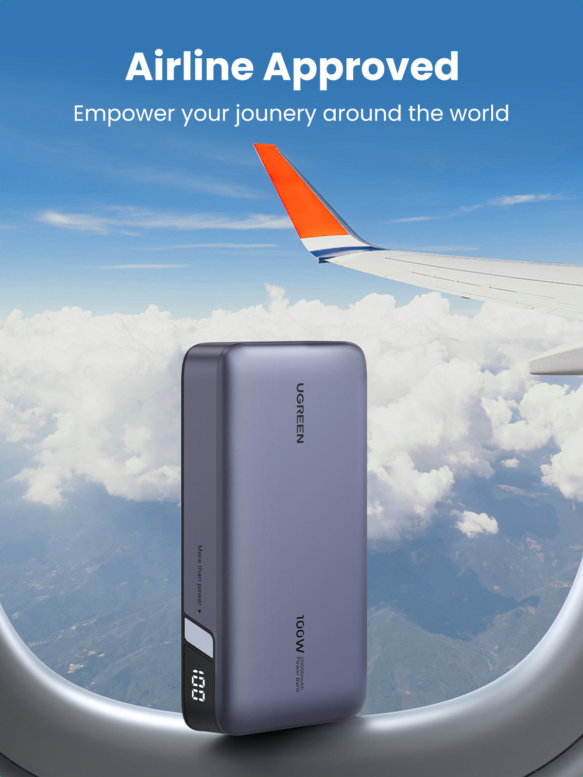 Ugreen 25188 batería externa 20000 mAh Gris