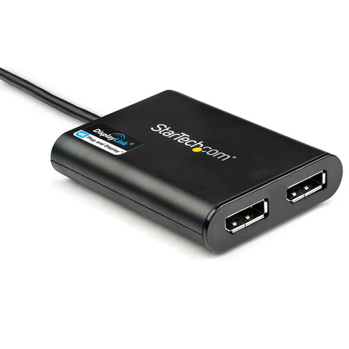 ASUS Adaptador Gráfico Externo USB 3.0 a DisplayPort Doble 4K60 DisplayLink - Cable Conversor USB 3.0 a DP de Vídeo Adap