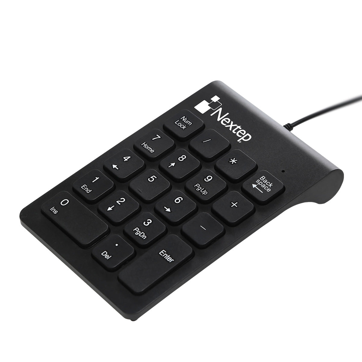 TECLADO NUMÉRICO NEXTEP ALAMBRICO 18 TECLAS COLOR NEGRO NE-417