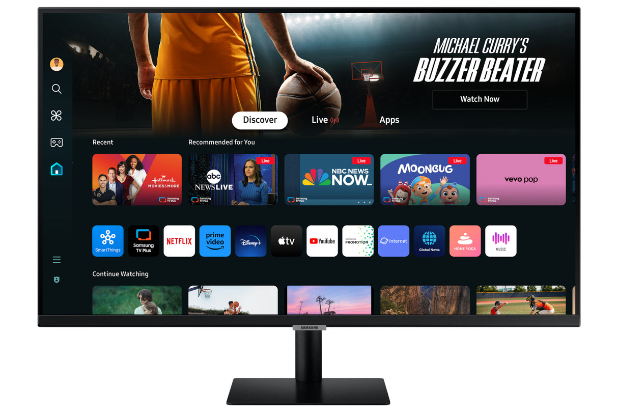 Samsung Smart Monitor LS32DM700ULXZX Monitor 81,3 cm (32") 3840 x 2160 Pixeles 4K Ultra HD LED Wifi Negro