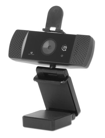 Manhattan Cámara Web QHD 462549, Auto Enfoque, Cancelación de Ruido, USB