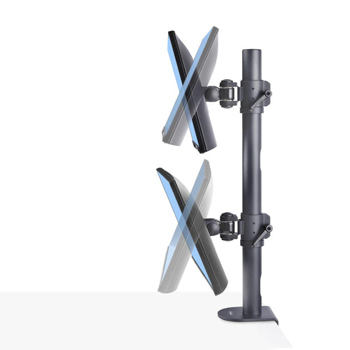StarTech.com Soporte de Sobremesa para Dos Monitores Apilados Verticalmente de 49" 16:9 o 32:9 - Capacidad de Carga