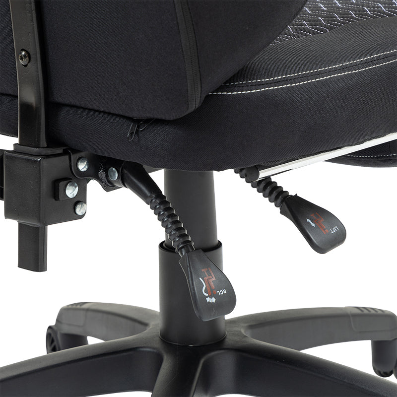 Balam Rush BR-940641 silla para videojuegos Silla universal para juegos Asiento acolchado tapizado Negro, 120 kg, Respal