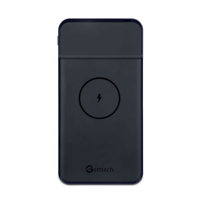 Getttech GBN-P10MP-01 batería externa Polímero de litio 10000 mAh Cargador inalámbrico Negro