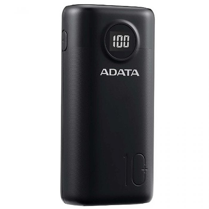 Cargador Portátil Adata P10000QCD Tipo C Negro, 10000mAh, Quick Charge 3.0