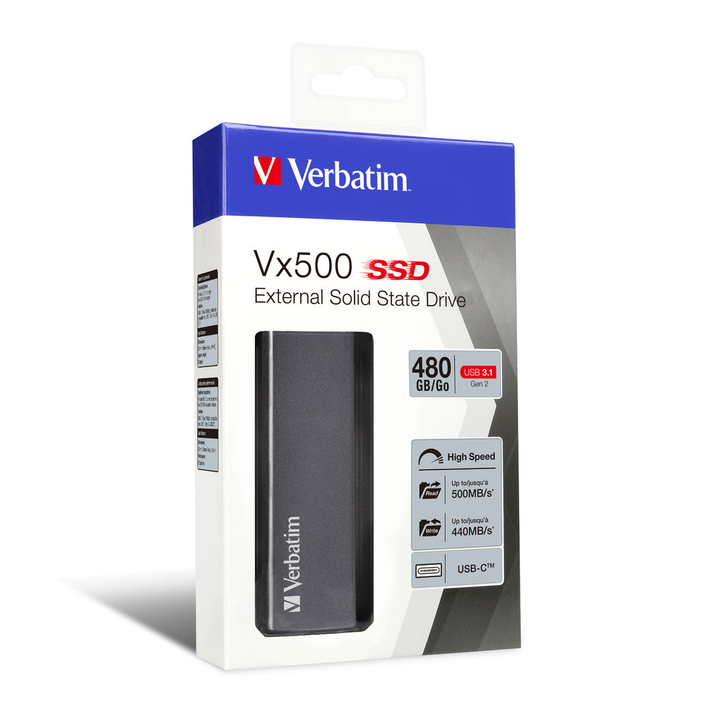 Verbatim SSD externo Vx500 USB 3.1 Gen 2 480 GB