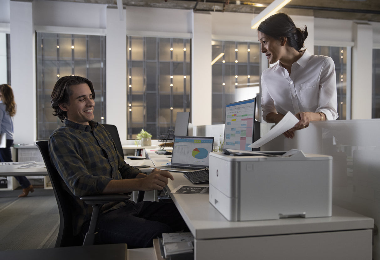 HP LaserJet Enterprise M406dn Blanco y negro Impresora, Solo Ethernet; A doble cara Impresora Laser Blanco