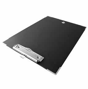 Techmakro KITTB10NG portapapeles Cartón, Cloruro de polivinilo (PVC) Negro, 240 mm, 330 mm, 200 g