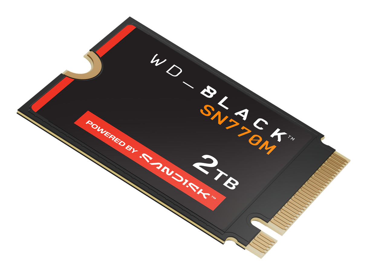 WD SSD Interno Black SN770M 2TB M.2 2230 NVMe PCIe Gen4, Lect. 5150MB/s, Escr. 4850MB/s, TBW 1200