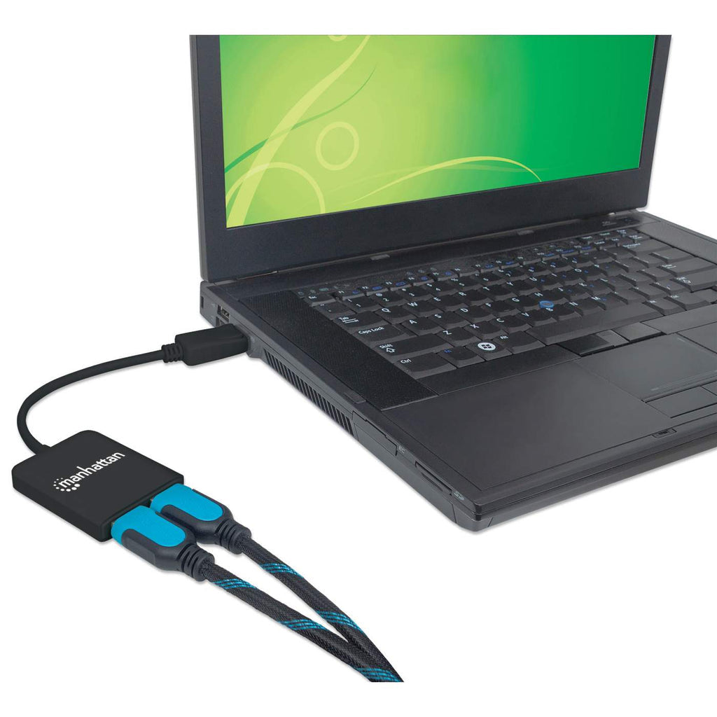Manhattan Hub MST - de DisplayPort a 2 puertos HDMI