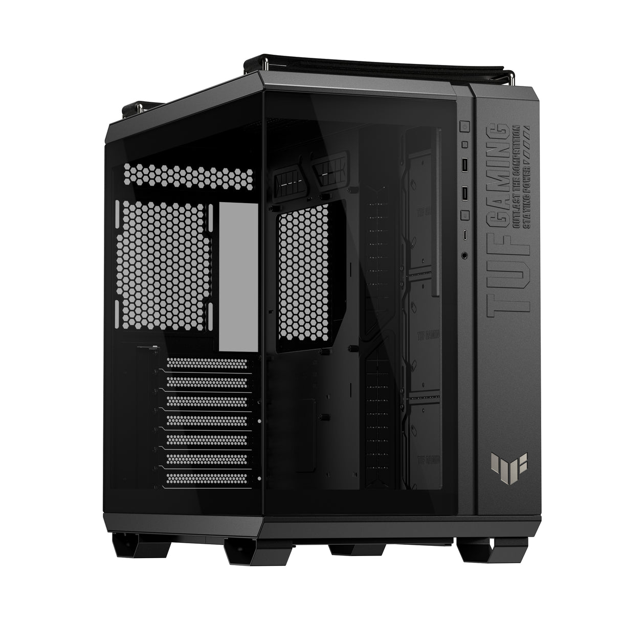 ASUS TUF Gaming GT502 Horizon carcasas ordenador Midi Tower PC Negro ATX, micro ATX, Mini-ITX