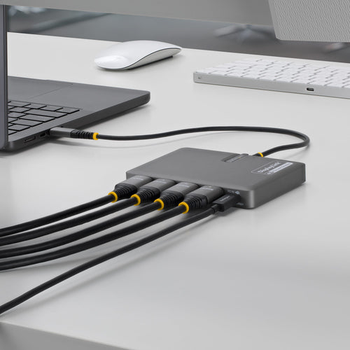 StarTech.com QUAD-USB-HDMI-ADAPT Bases para portátiles y replicadores de puertos Alámbrico USB 3.2 Gen 1 (3.1 Gen 1) Typ