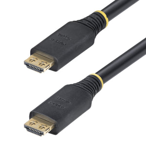 StarTech.com Cable HDMI de Alta Velocidad Activo de 15m - Conectores de Agarre - UHD 4K60Hz/1440p 144Hz - 18Gbps - HDR10
