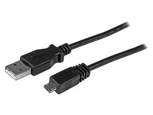 Cable USB 2.0 Tipo A (M) a Micro B (M), 30cm, Transferencia de Datos 480Mbps