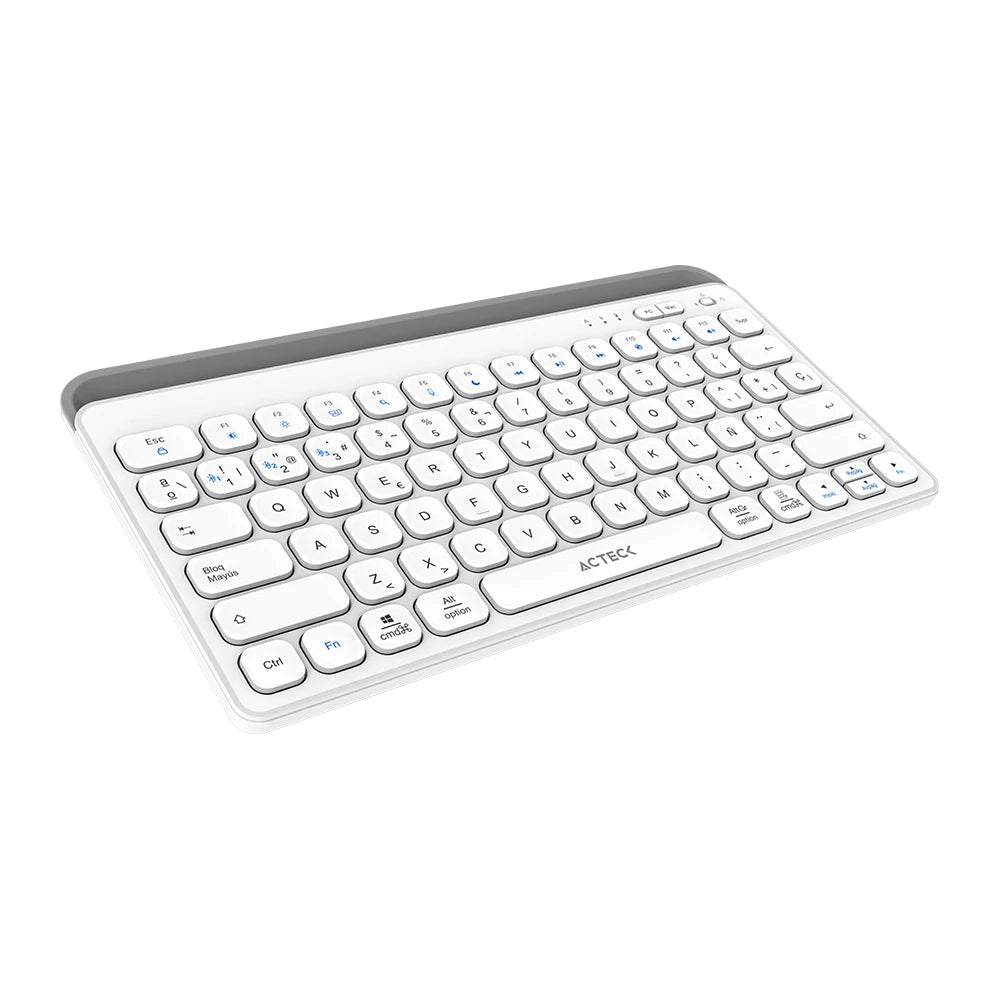 Teclado ACTECK Multidispositivo Inspire TrekTI737 / 2.4 MHz + 2 modos BT / Tamaño 65% / Teclas de Membrana Tipo Tijera