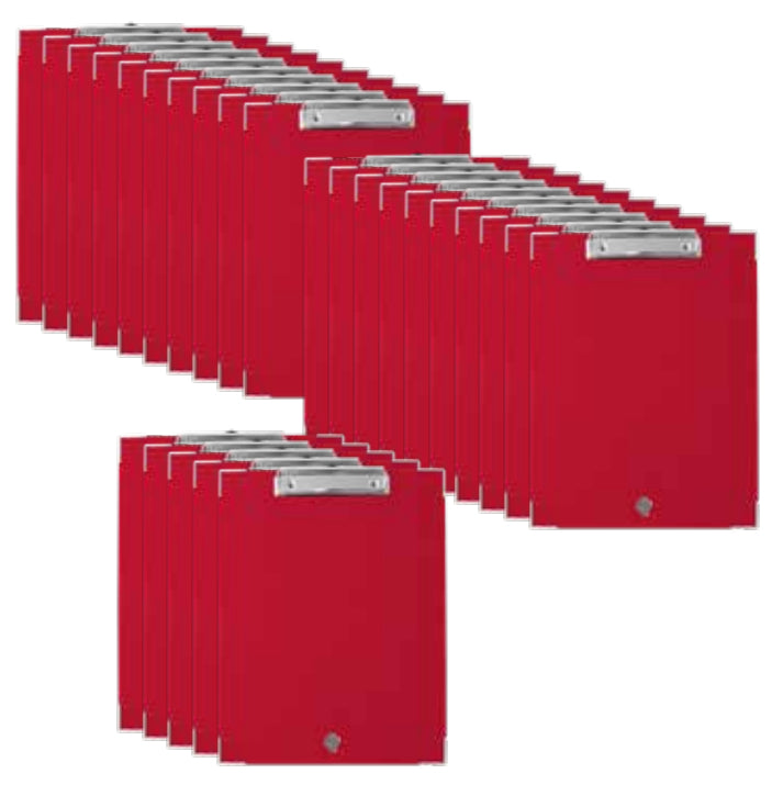 Techmakro KITTB25RJ portapapeles Carta Cloruro de polivinilo (PVC), Caja de cartón Rojo, 240 mm, 330 mm