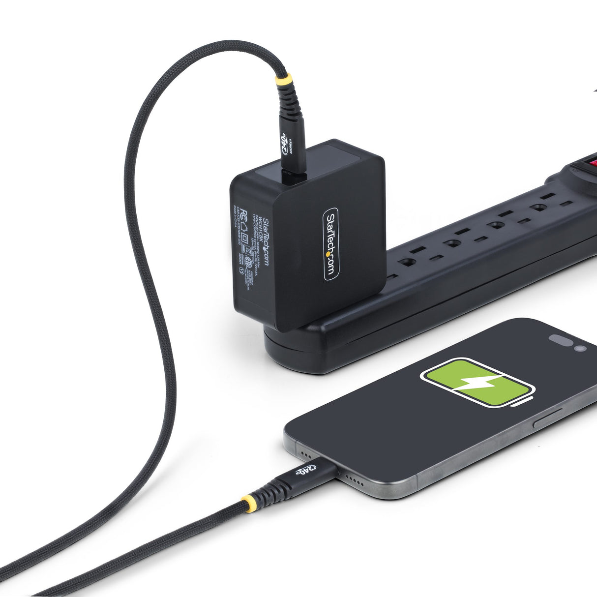 StarTech.com Cable de Carga USB-C de 3m - Cable Cargador USB Tipo C - PD EPR 240W 5A - Durable y Ultra Flexible - Cable