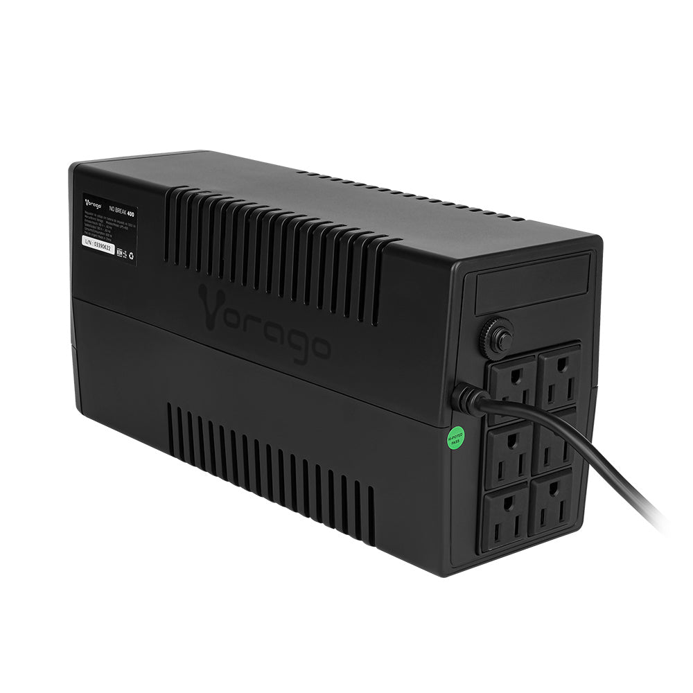 Vorago UPS-400 sistema de alimentación ininterrumpida (UPS) Línea interactiva 1 kVA 600 W, Sine/Square, 145 V