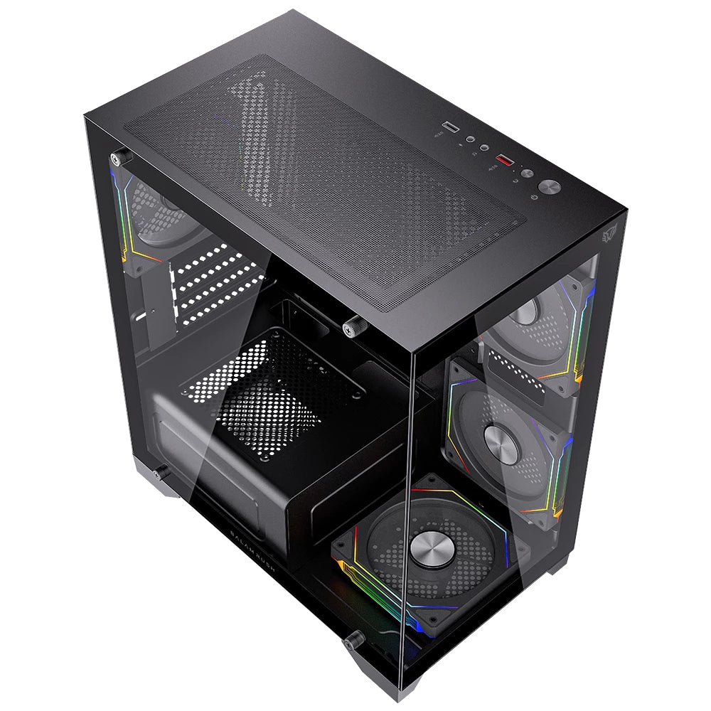 Balam Rush Tank Perform 3600 Mini Tower Negro, ITX, Mini-ATX, Juego, BR-941631