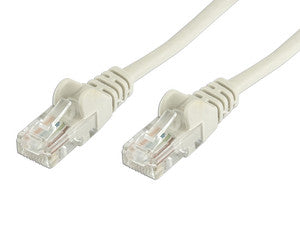 Cable de red Cat5e, UTP RJ-45 Macho / RJ-45 Macho, 2.0 m, Gris, 1000Mbps, 100MHz, Blindaje U/UTP