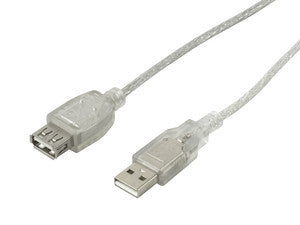Cable USB 2.0 de 1.8m, A(m) a A(h), transferencia de datos de alta velocidad