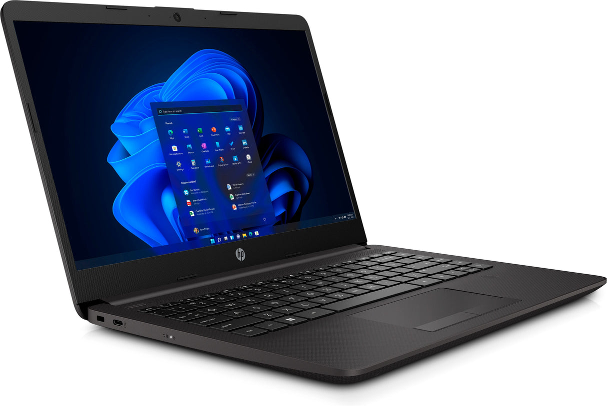HP 240 G8 Intel® Core™ i5 i5-1135G7 Computadora portátil 35.6 cm (14") HD 8 GB DDR4-SDRAM 256 GB SSD Wi-Fi 5 (802.11ac) Windows 11 Home Negro