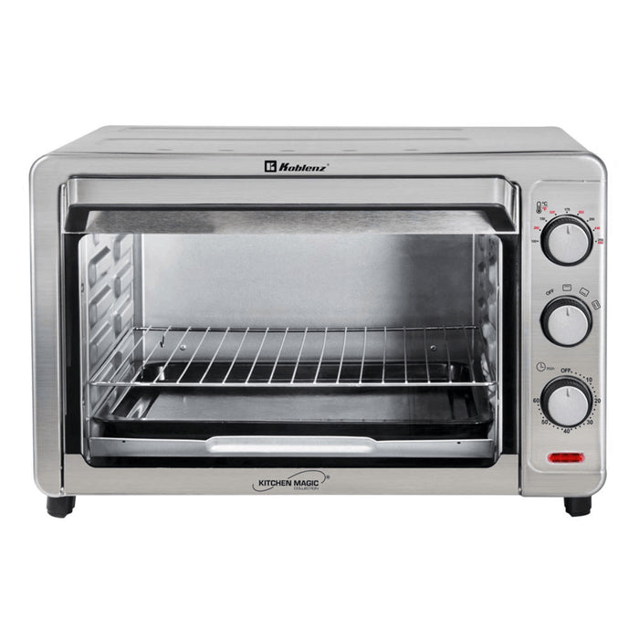 Horno Tostador Koblenz HKM-1500 S 32 L, 1500 W, Parrilla Giratoria, Acero Inox