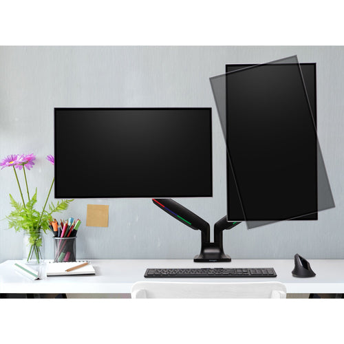 Kensington Brazo SmartFit de altura ajustable con un toque para dos monitores Soportes para monitores 2 9 kg Si