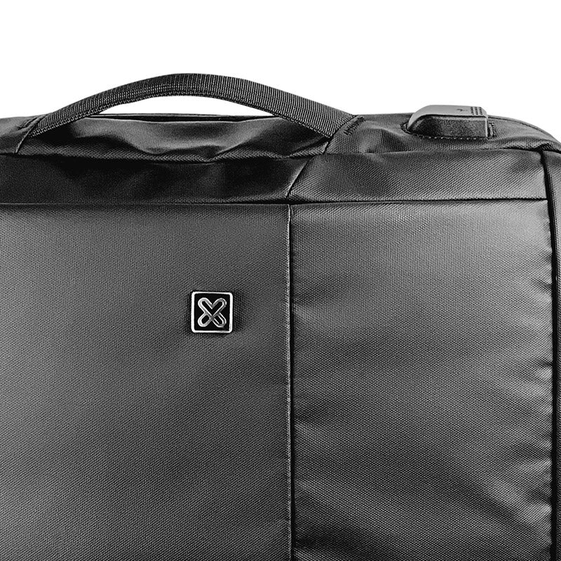 Klip Xtreme Bizman mochila Negro Poliéster, Ciudad, Compartimento del portátil, A prueba de agua