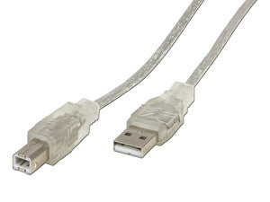 Cable Manhattan USB 2.0 A macho/B macho de 3.0m, para Impresora y Escáner, Alta Velocidad 480Mbps