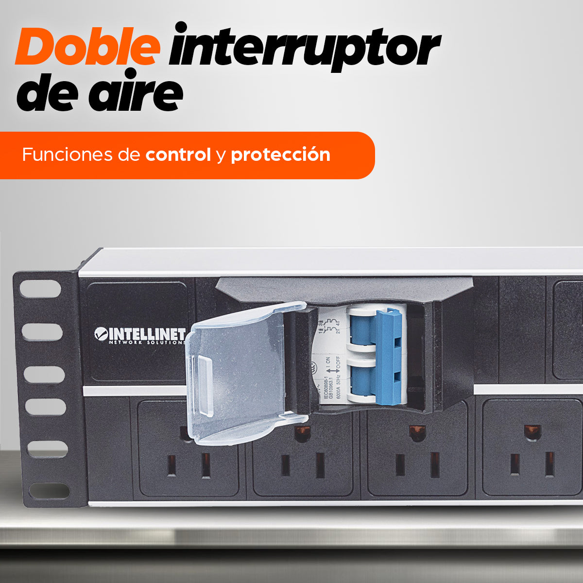 BARRA INT PDU 15 CONT 2U PARA RACK/GABINETE