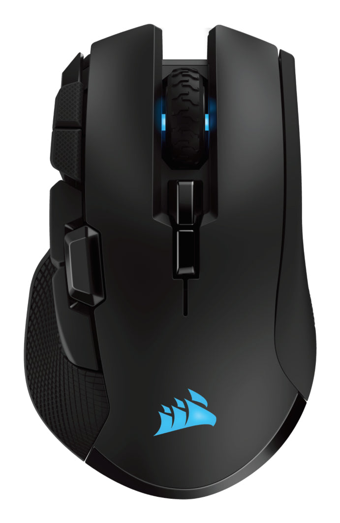 Corsair IRONCLAW RGB ratón Juego Diestro RF Wireless + Bluetooth + USB Type-A Óptico 18000 DPI, Negro