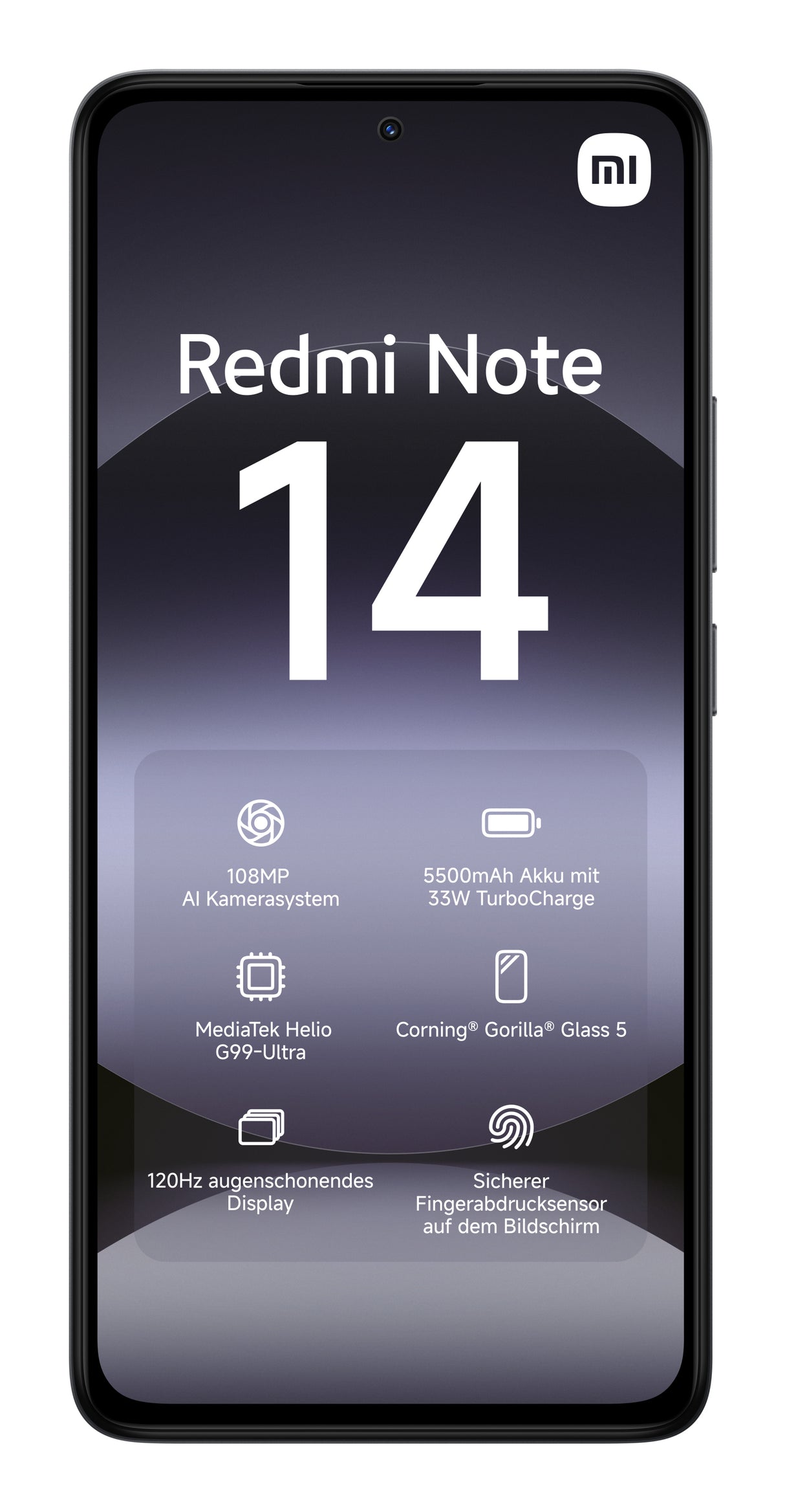 Smartphone Xiaomi Redmi Note 14 capacidad 6+128gb Color Negro
