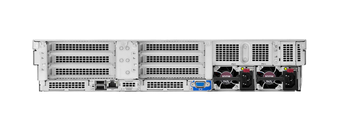 HPE ProLiant DL380 Gen11 5418Y 2.0GHz 24-core 1P 64GB-R MR408i-o NC 8SFF 800W PS Server, DDR5-SDRAM, Bastidor (2U)
