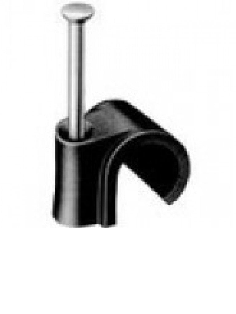 Grapas de Pared SAXXON 8mm Negro - Bolsa de 100 Unidades