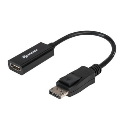 Steren 506-450 adaptador de cable de vídeo DisplayPort HDMI Tipo A (Estándar) Negro, Macho, Hembra, 1 pieza(s)