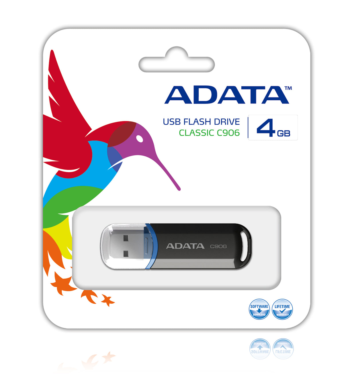 ADATA 4GB C906 Memoria Flash 4 GB USB tipo A 2.0 Tapa