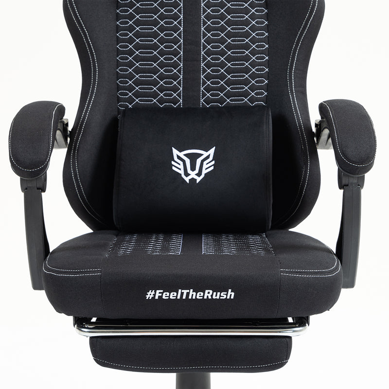 Balam Rush BR-940641 silla para videojuegos Silla universal para juegos Asiento acolchado tapizado Negro, 120 kg, Respal