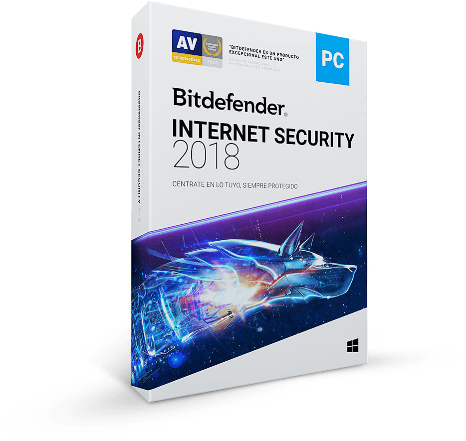 Bitdefender Internet Security 2018, 1Y, 3U, MX Seguridad de antivirus Español 3 licencia(s) 1 año(s)