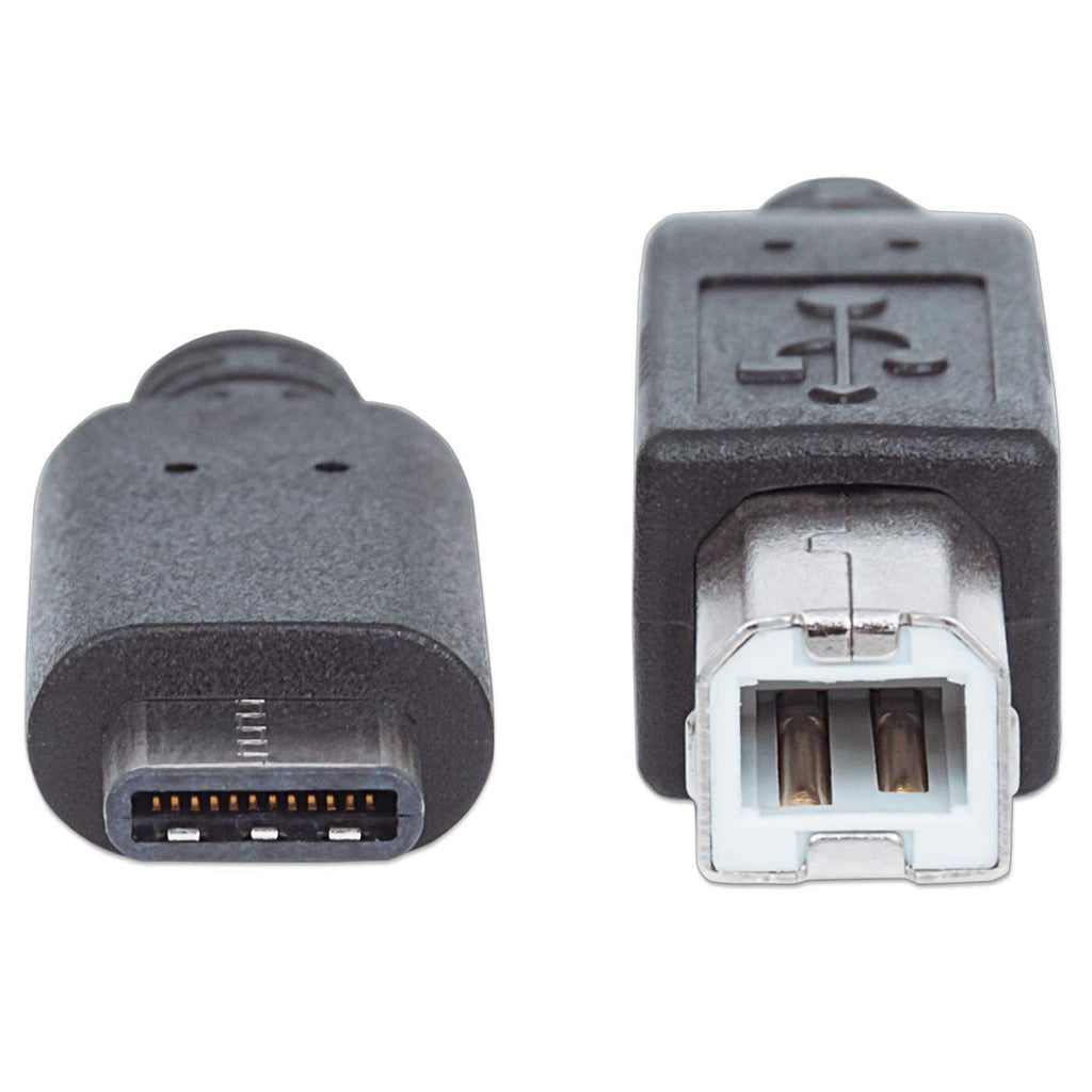 Manhattan Cable USB C a USB B V3.1 2 Mts, 10 Gbps, Negro