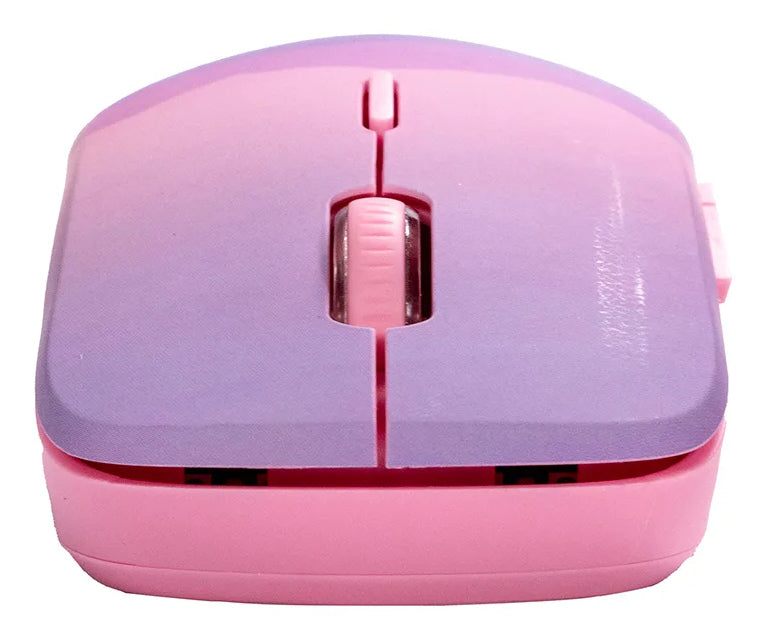 Naceb Technology Na-0138 ratón Ambidiestro RF inalámbrico 1600 DPI, Azul, Rosa, Blanco