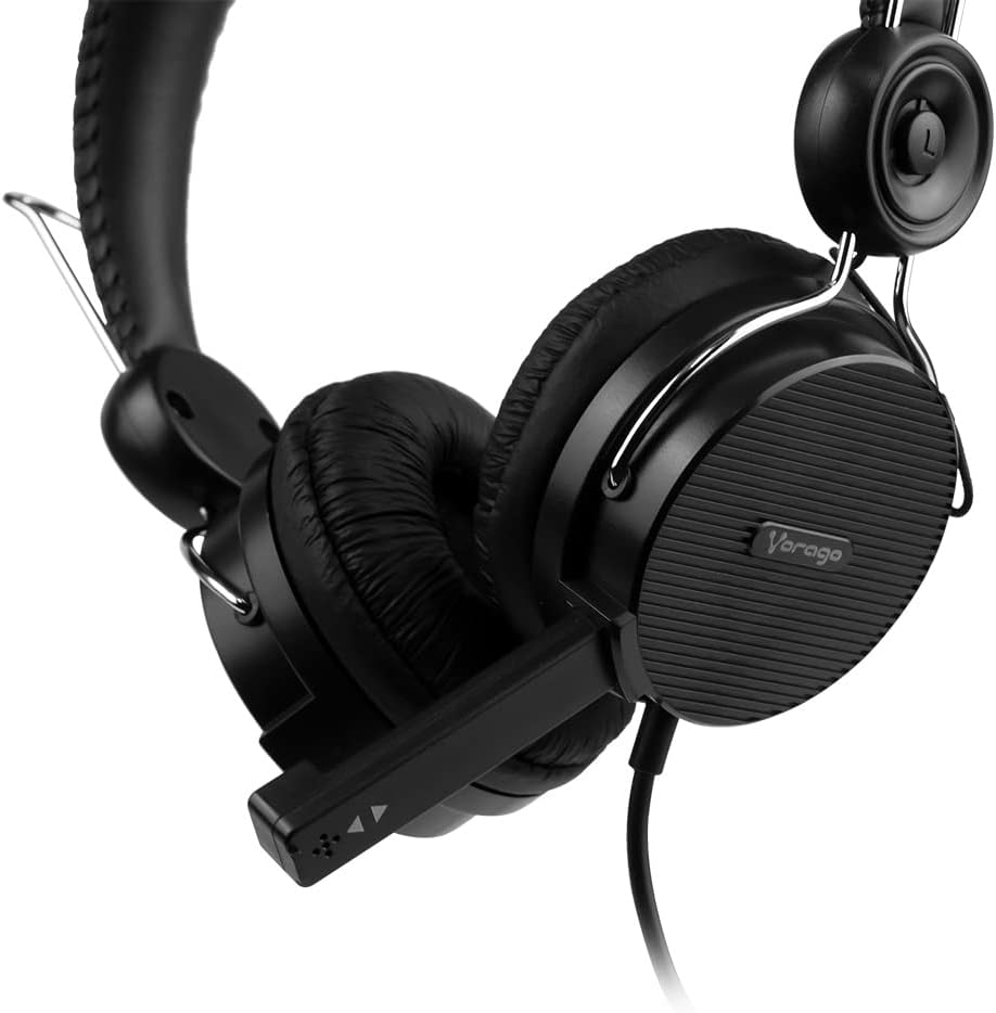 Diadema Vorago Hs-201 Alta Fidelidad Con Microfono Negro FullOffice.com
