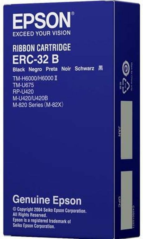 Cartucho de Cinta Epson para Impresión, TMU675, Negro - ERC-32B